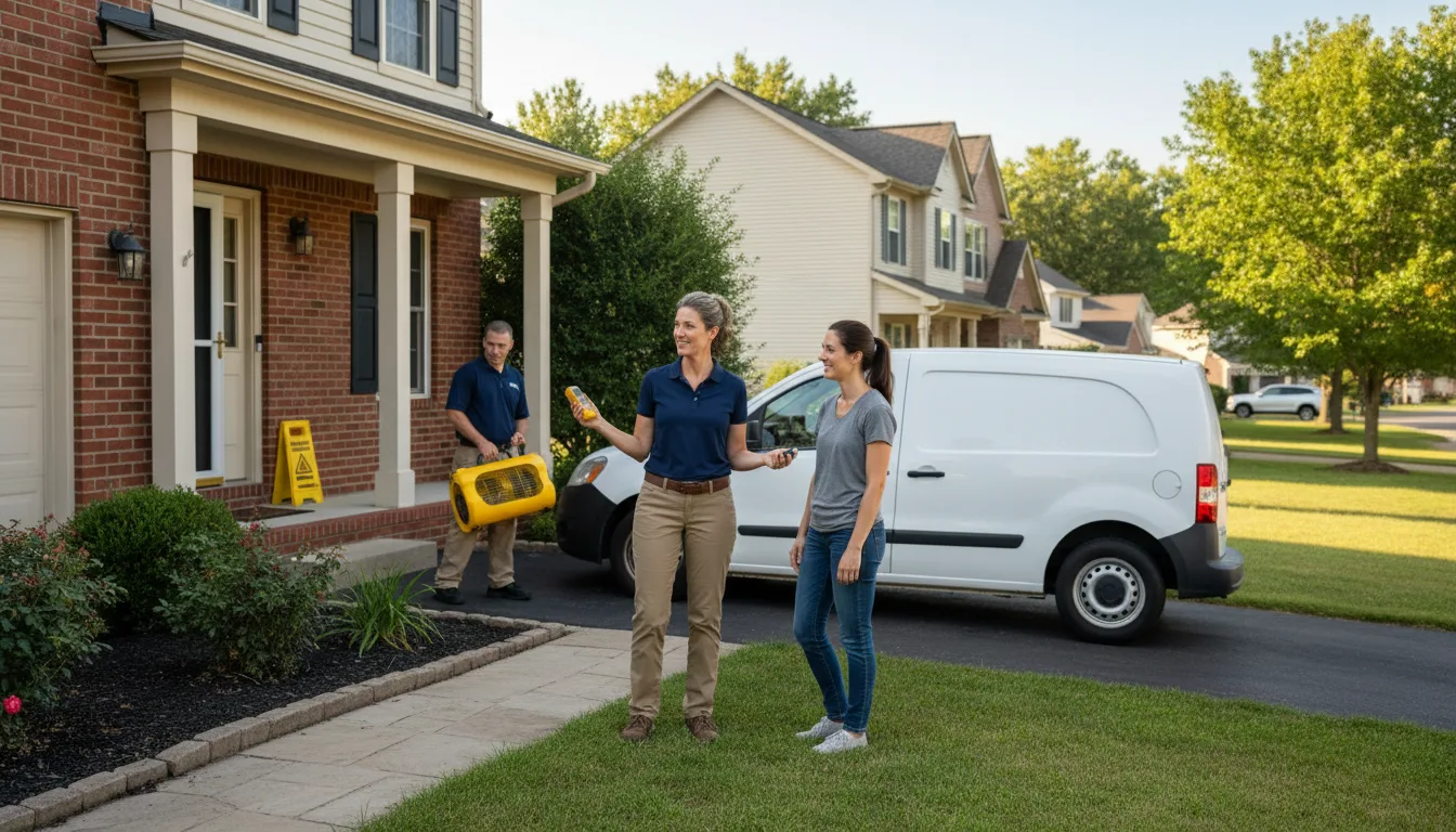 Water restoration image for Fire And Smoke Damage Restoration in Mount Orab, OH
